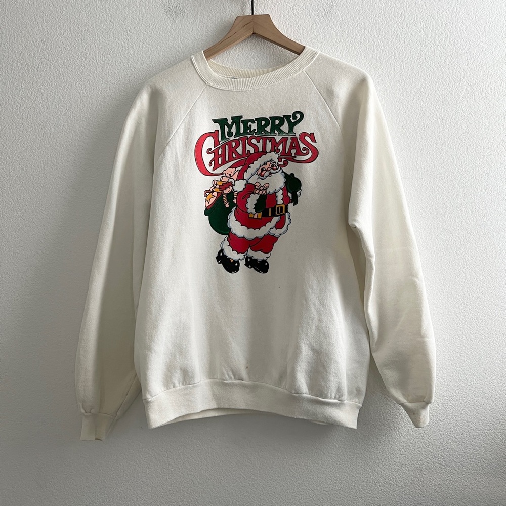 Vintage Hanes Santa Christmas Sweatshirt